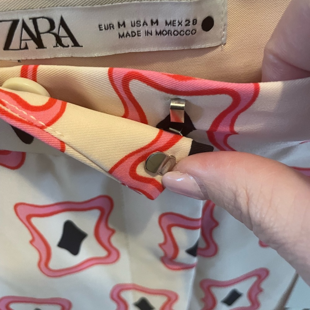 NWT Zara print flared high waisted pants - Picture 4 of 12